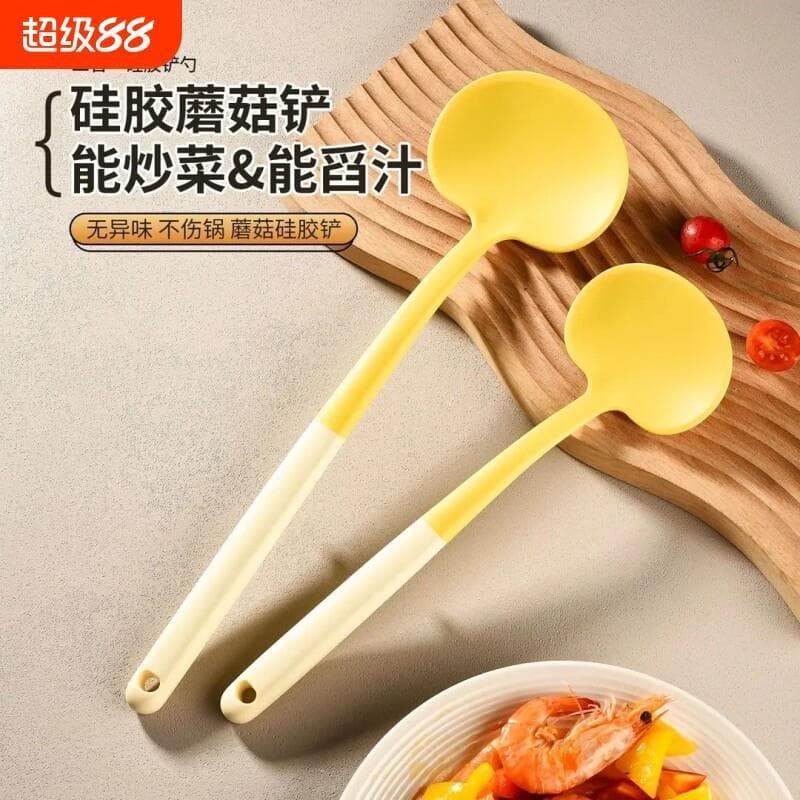 Espátula de Silicone espátula de cogumelo pequena espátula de cozinha antiaderente Pan especial colher de quali