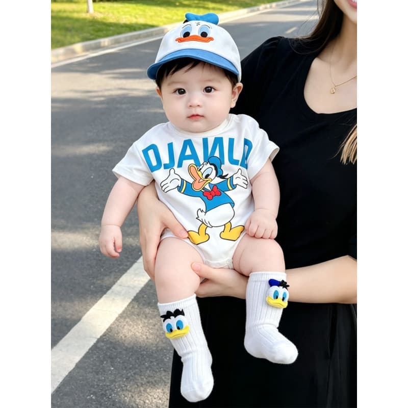 Macacão fofo para bebê, macacão para passeio, roupas de verão