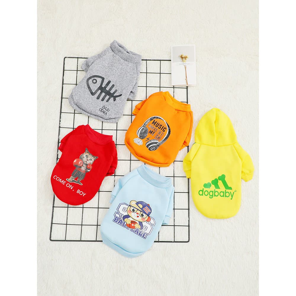 Roupas para cães de estimação roupas para cães de pelúcia pequenos filhotes gatos Corgi Bichon roupas para cães outono i