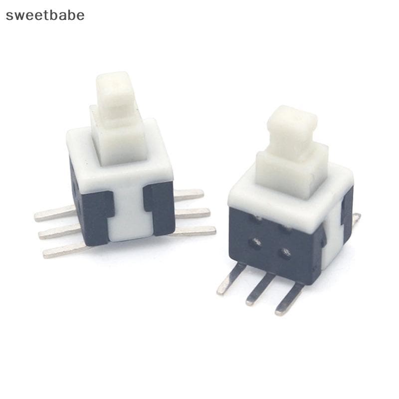 10 Peças 5.8x5.8MM Auto Loing/UNlo Push Micro Interruptor De Alimentação Tátil Interruptores De Botão De 6 Pinos