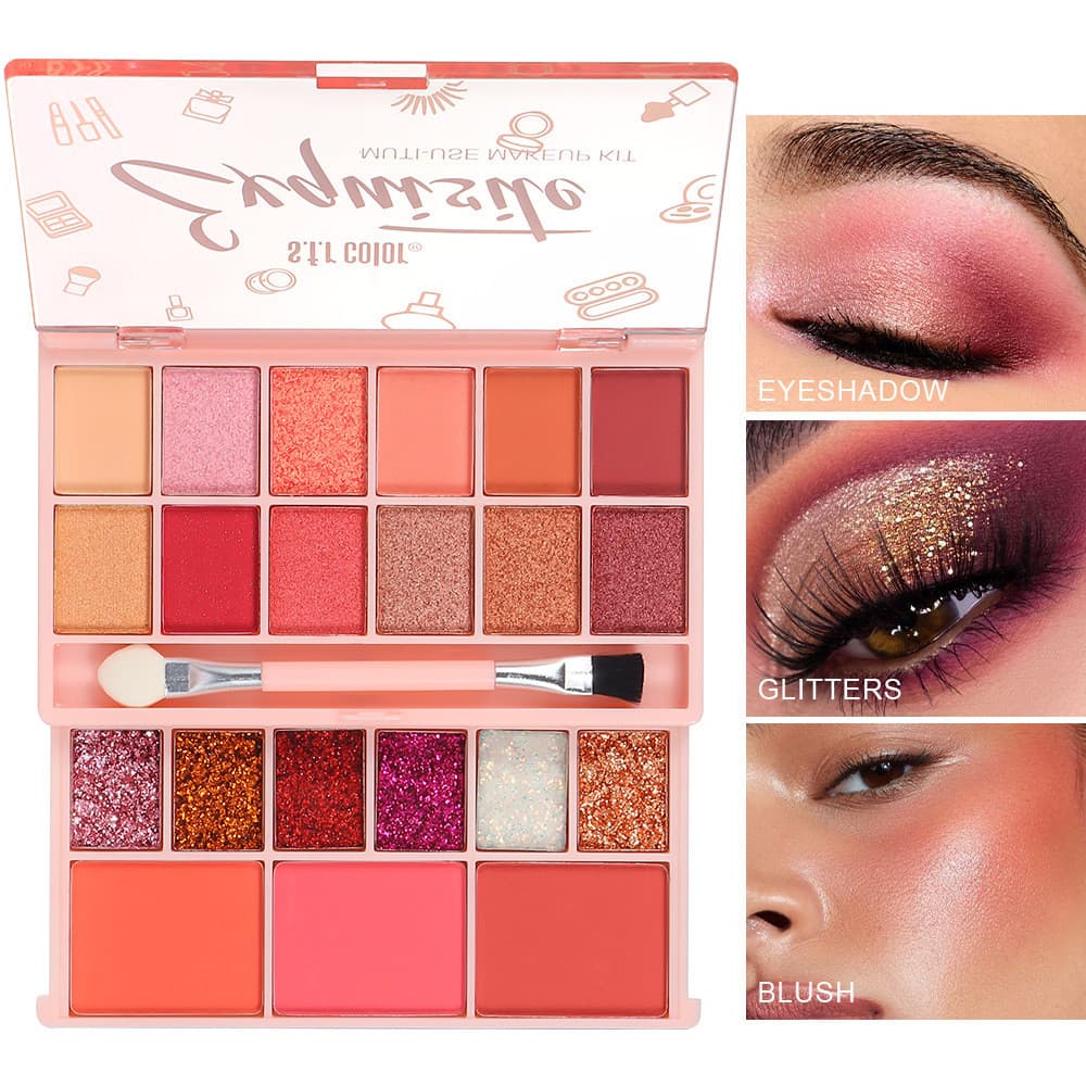 Maquiagem De Sombra De Olhos Com 12 Cores , Sombras , Aparência Atraente , Paleta De À Prova D'água