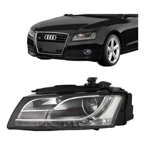 Farol Audi A5 2009 10 2011 Elétrico Com Led Xénon Depo Esq