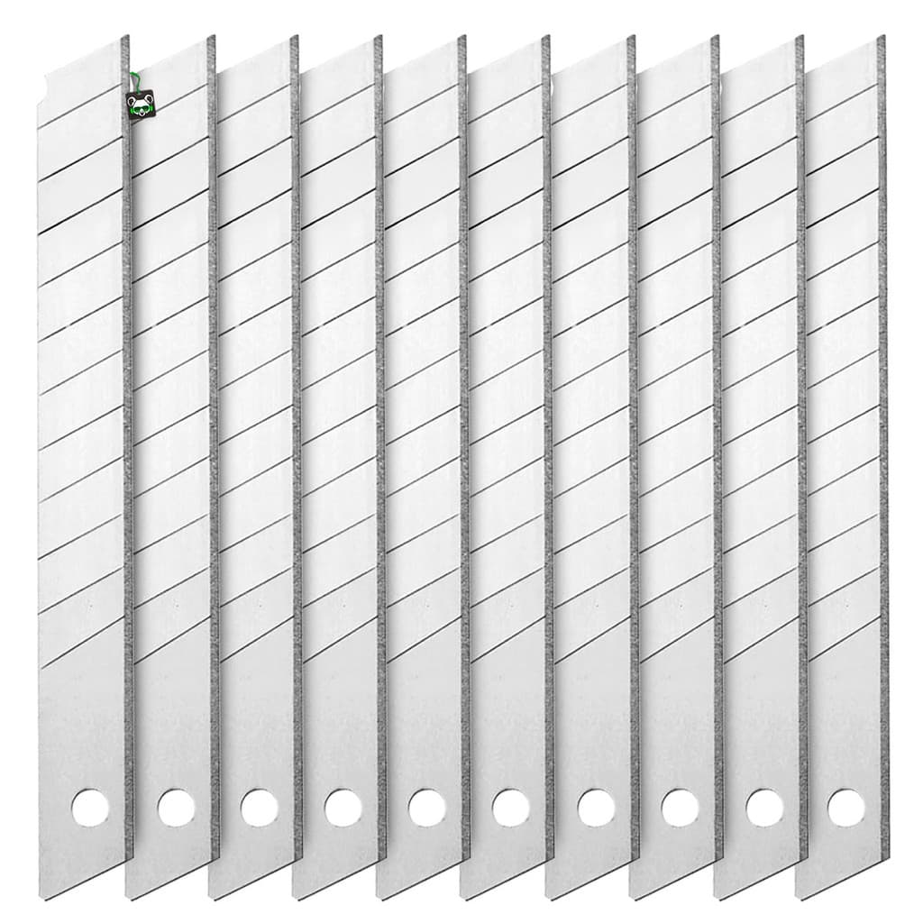 Kit 10 Lâminas de Ferro para Estilete 45 Graus 9mm Poker Tool