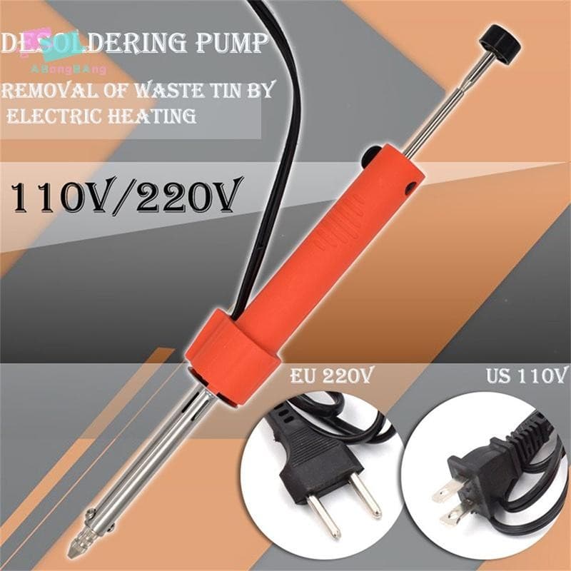 Abongbanghn Sugador De Solda A Vácuo Eletrotérmico 110-220V Ue Eua Bomba De Dessoldagem Caneta De Ferro Ferramenta De Re