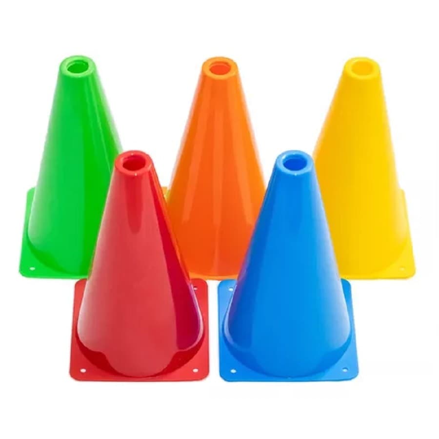 Kit 5 Cones 30 Centímetros Treinamento Funcional