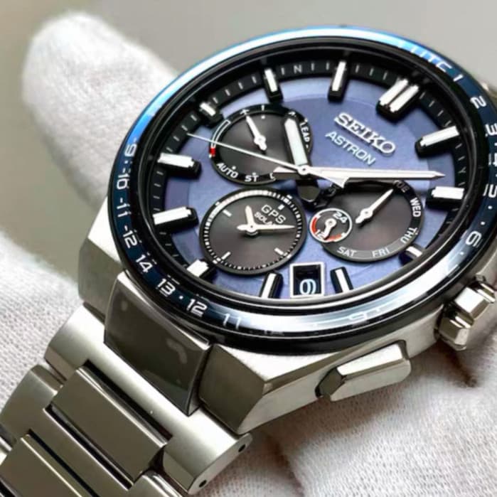 Relógio Masculino Da Seiko Astron Series 100 % Original , Digital Casual De Aço Com Três Olhos , Multifuncional , Para H