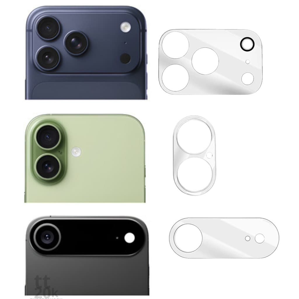 Pelicula Camera Para Iphone 17, 17 Air, 17 Pro, A17 Pro Max Vidro Transparente Temperado + Kit Aplicação