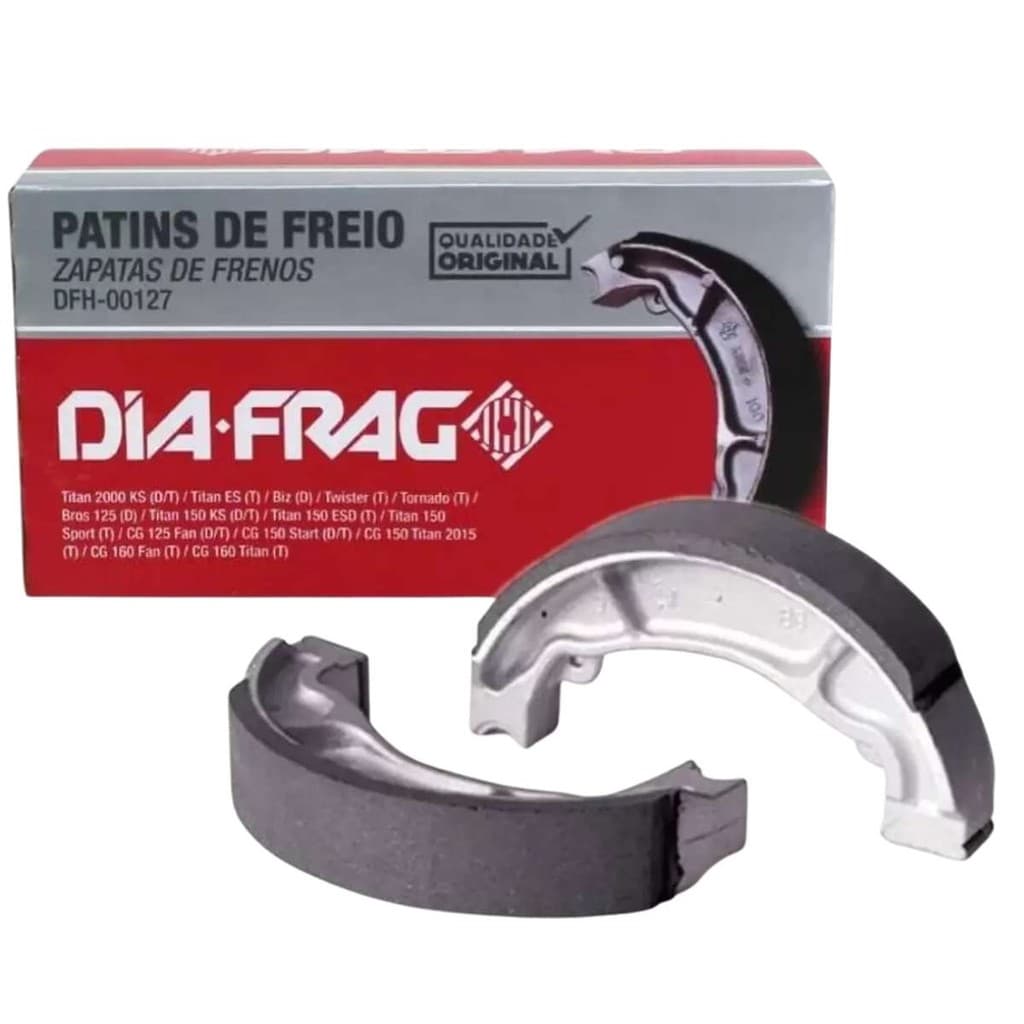 Patim Freio (STD) (Titan 125 150 160 Tras) (Pcx 150 Cbx 250 Cb 300 Diant Tras) (Biz 100/125 Diant)