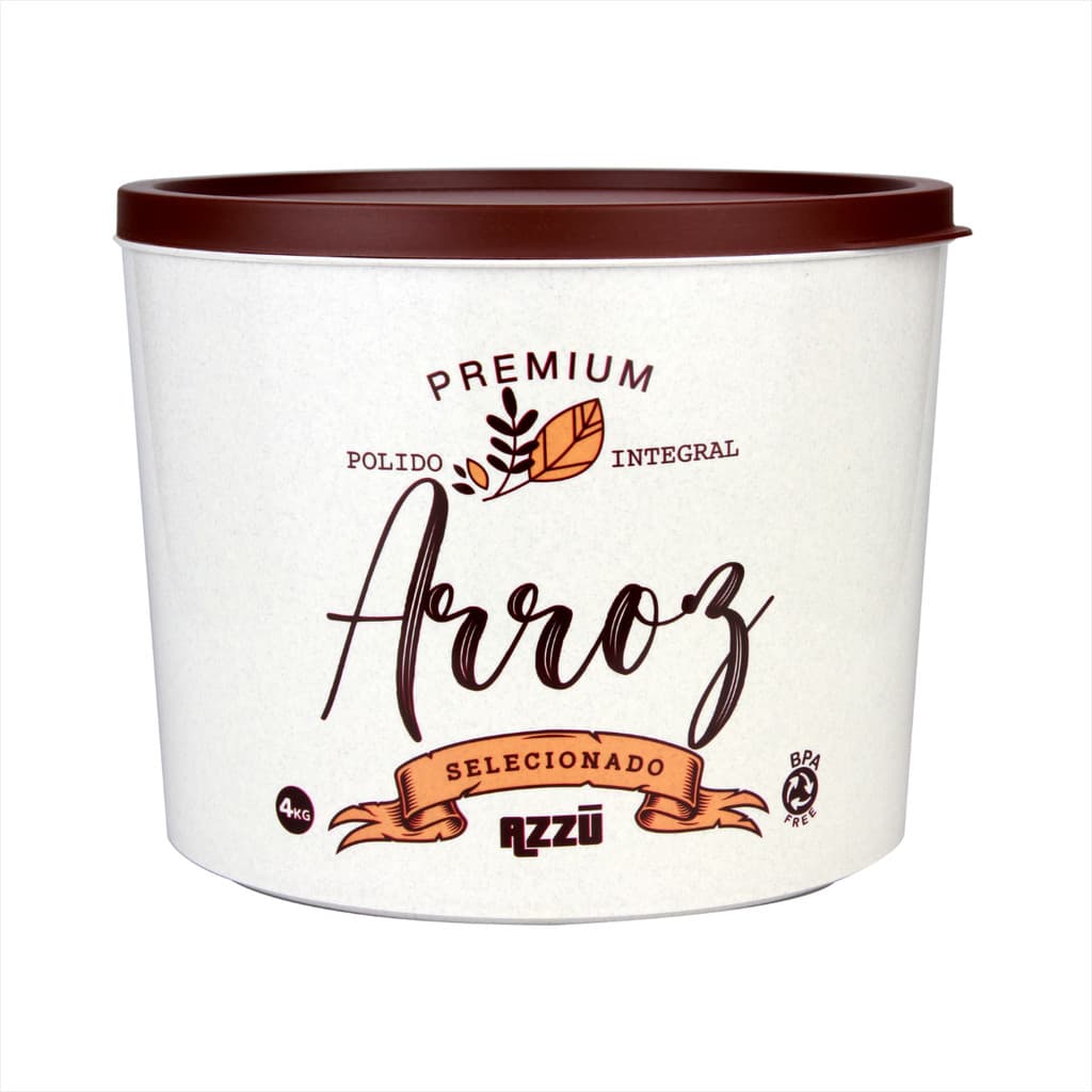 Organiza e Guarda Arroz Premium 4 Kg - Branco Gr