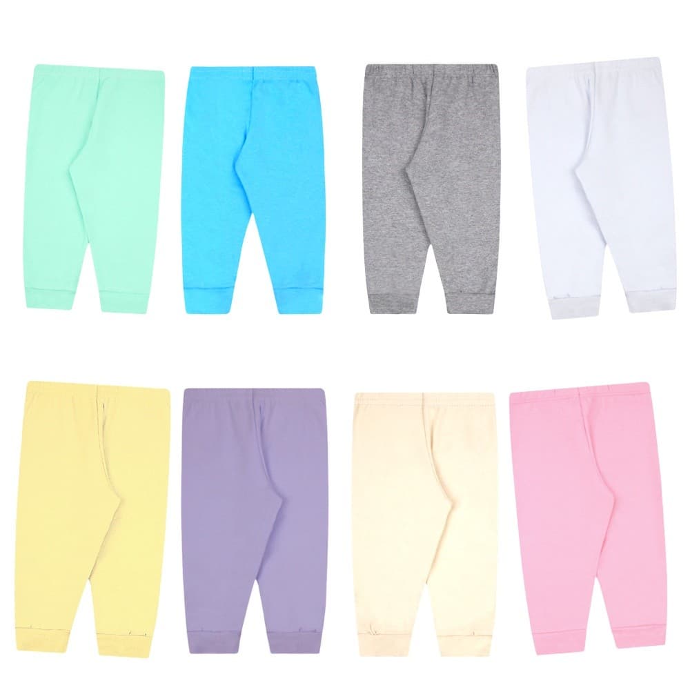 Kit 10 Mijão Calça Bebê em Malha 100% Algodão Alta Qualidade