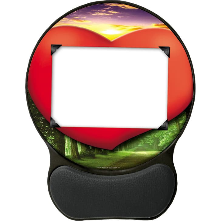 MOUSE PAD ERGONÔMICO - OFFICE PORTA FOTO
