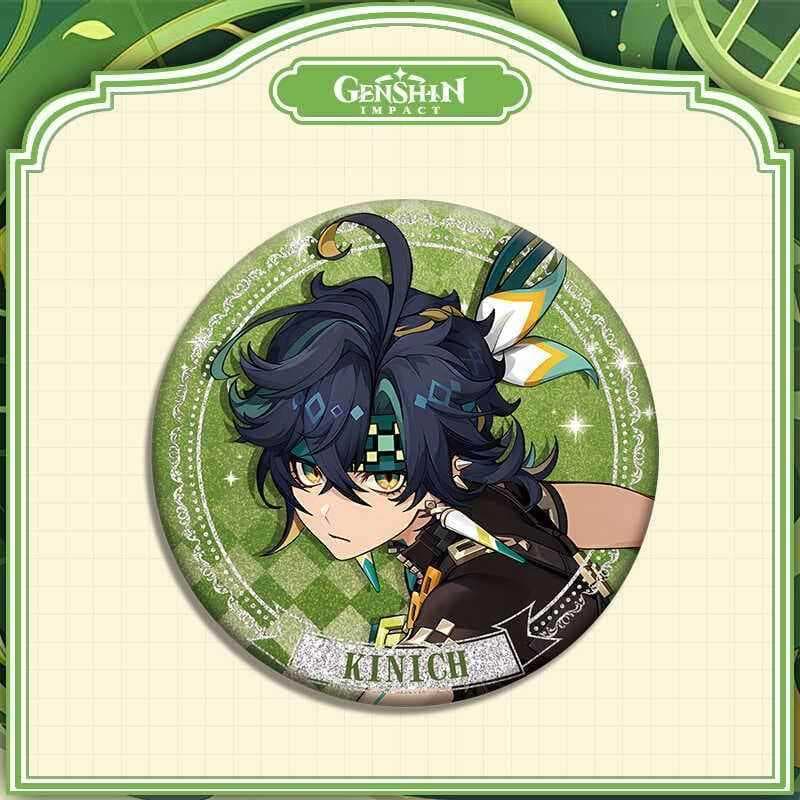 Yuanshen Game Merchandise Double Flash Bar Badge Ginny Kinavia Foninga Wanderer Vale bidimensional