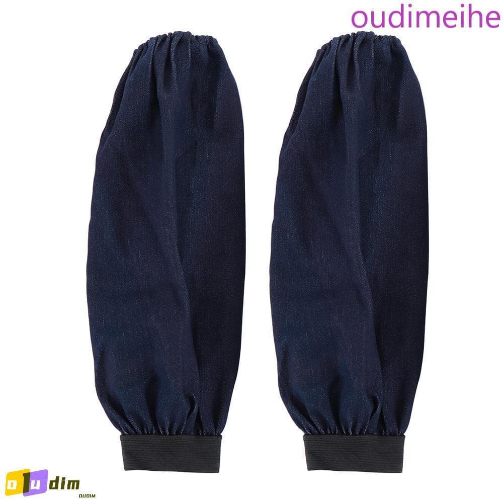 OUDIMEIHE Manga Jeans Protetora Resistente Ao Corte Proteção Térmica Azul Soldador Oversleeve