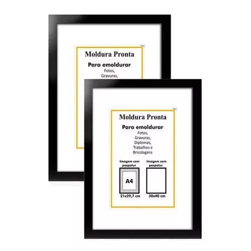 Kit 2 Porta Certificado A3 30x40 Diploma  Quadro Foto Com Proteçao Personalizado Elegância Durabilid