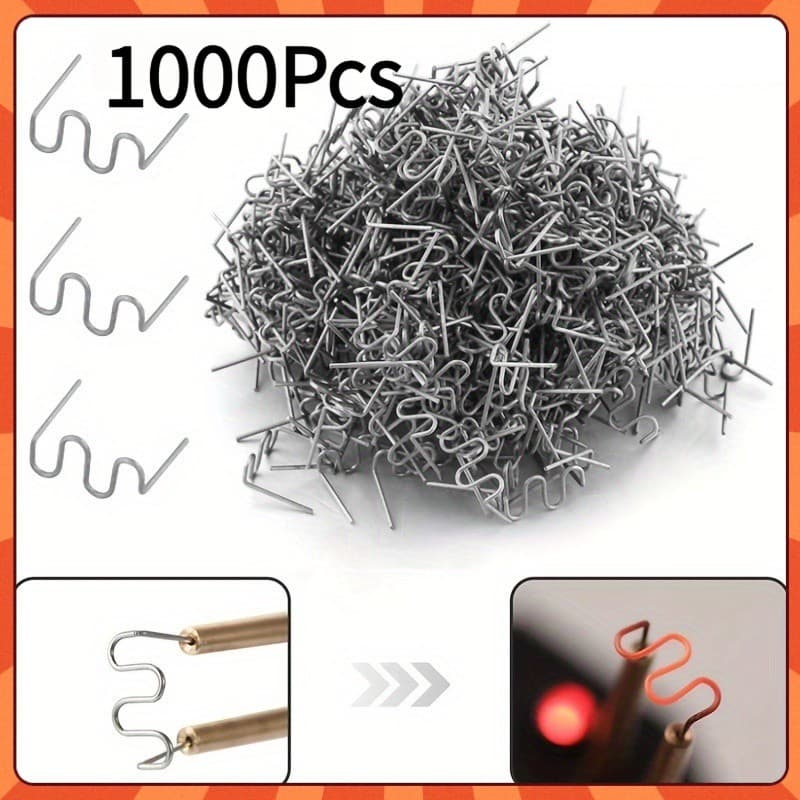Grampos Reparos Solda Para-choque 1000/2000 Pçs Tipo Onda