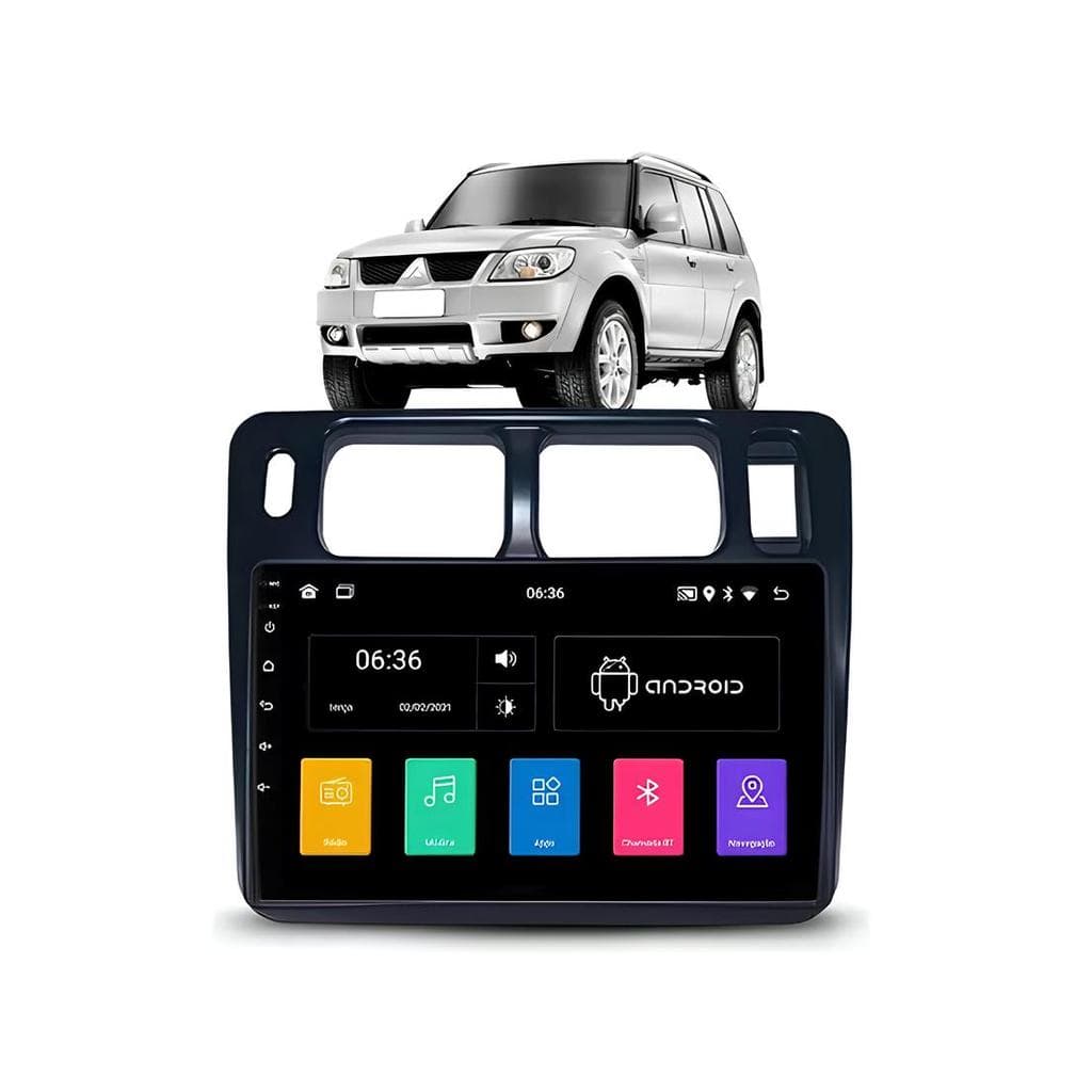 Kit Multimídia Pajero TR4 2010 / 2014 9 Pol Android Carplay Gps 2/32GB - Roadstar 915BR