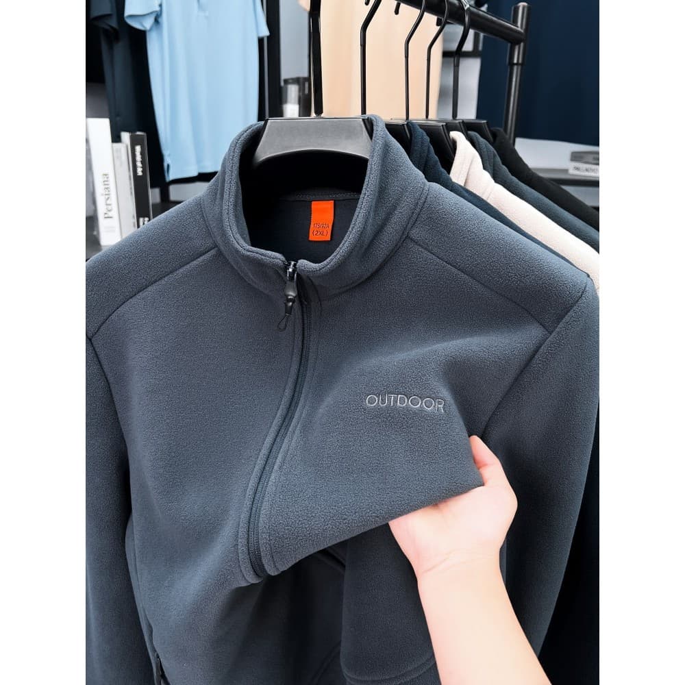 Jaqueta de lã masculina outono inverno quente jaqueta de lã meia-idade idoso pai outono jaqueta primavera outono Cardiga