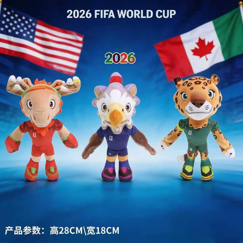 O 23º Boneco de Pelúcia Zayu da Copa do Mundo FIFA, Brinquedo de Pelúcia de Futebol, Lembrança de Futebol