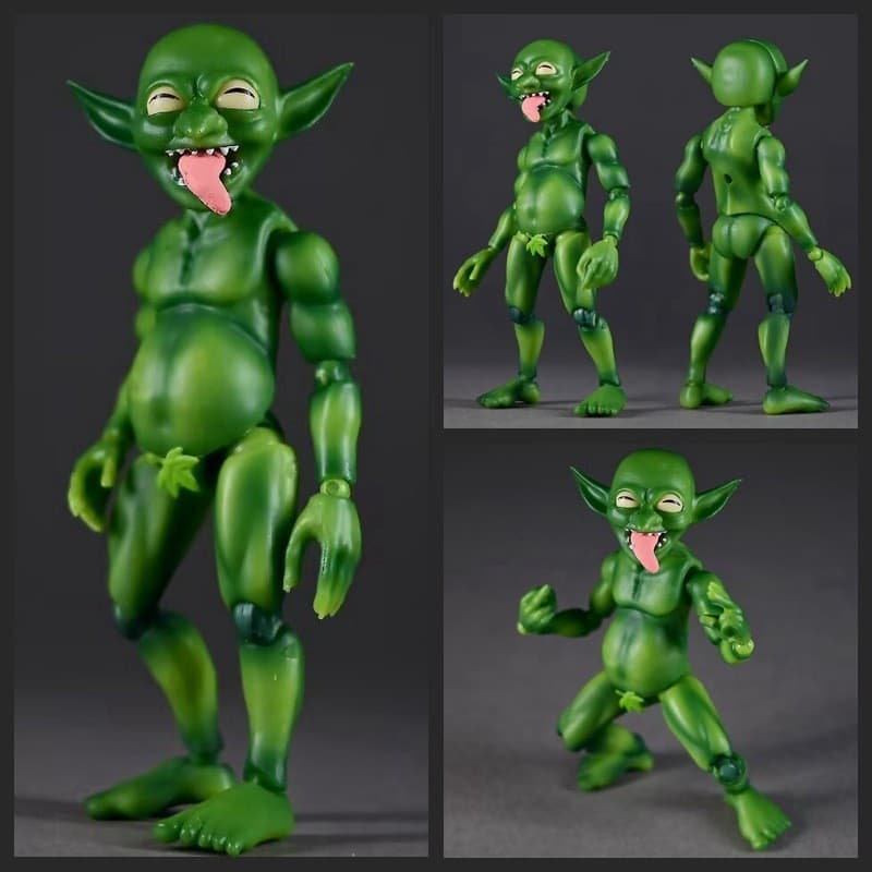 Merchandising de filmes: Goblin, Goblink, Mogan, figura de ação articulada de 3,75 polegadas, modelo em caixa.