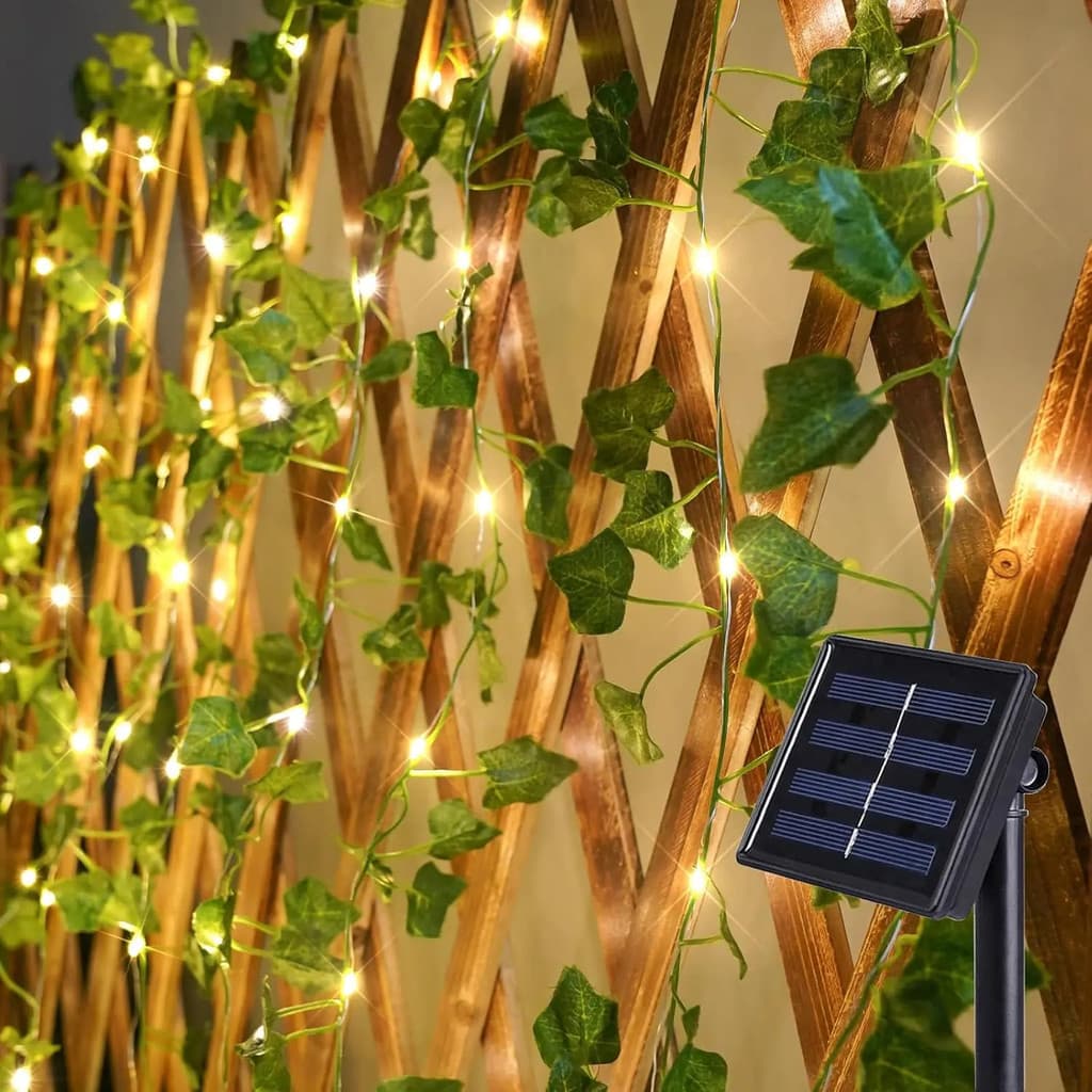 Luzes Solares De Corda De Hera 7/12/17M À Prova D'água 8 Modos Para Casamento No Jardim E Natal