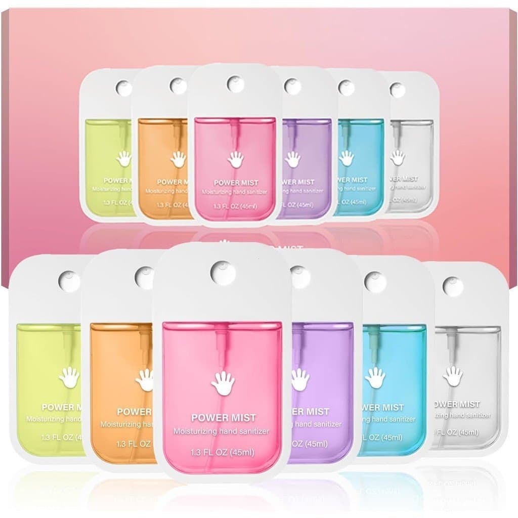 Conjunto de 6 peças de spray desinfetante para mãos perfumado e altamente hidratante, desinfetante portátil para adultos