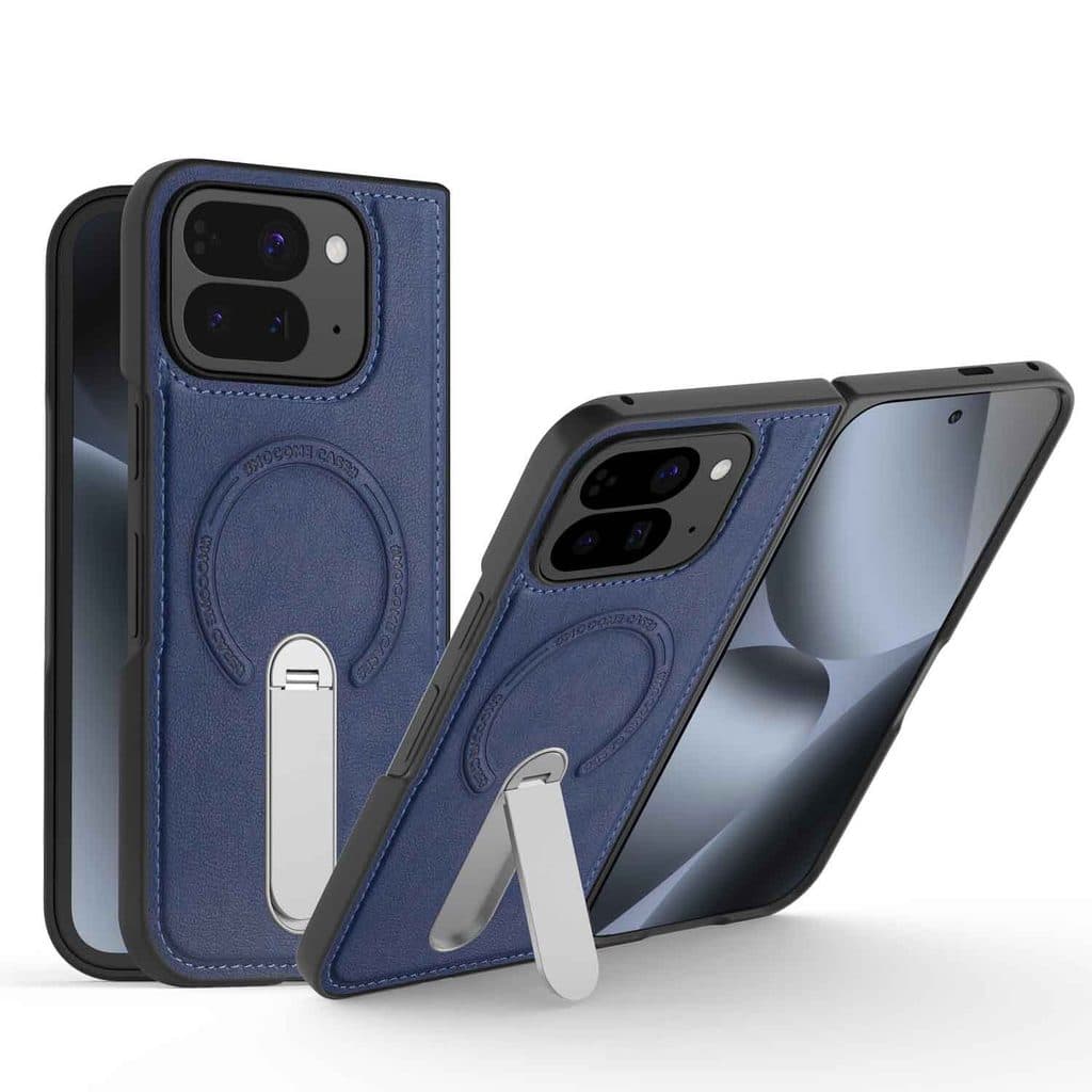 360°Suporte giratório adequado para Google Pixel10 Pro Capa magnética dobrável para telefone Couro liso Google10Fold Tel