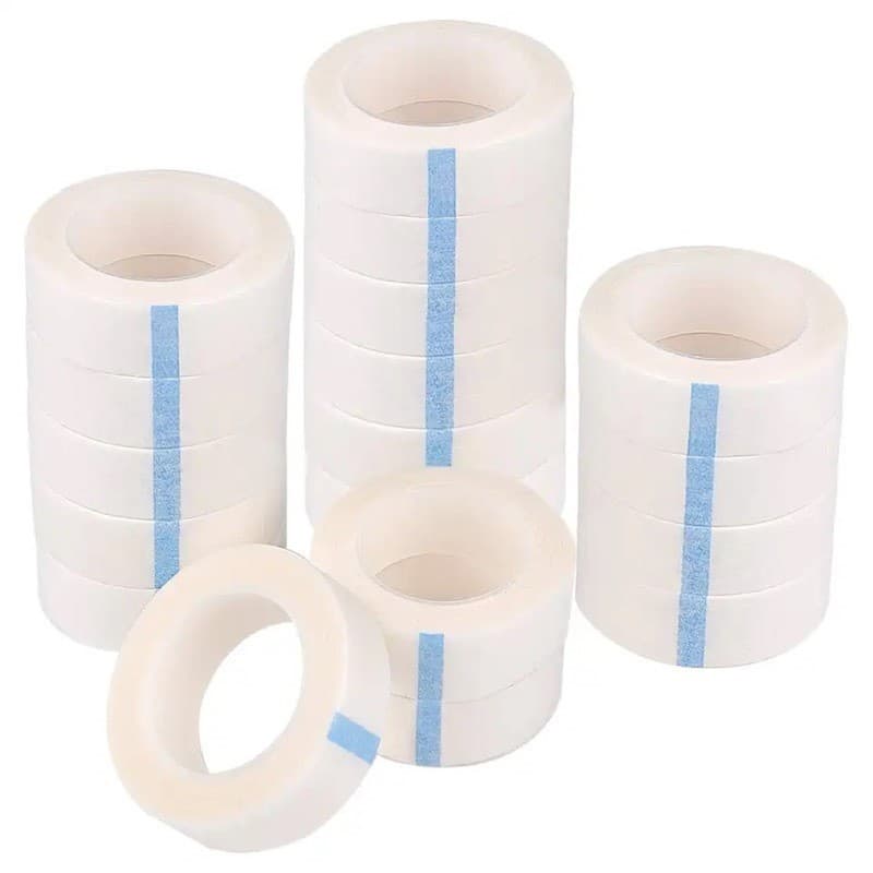 Kit 12 Fita adesiva transparente microporosa para Extensão de Cílios Naturais