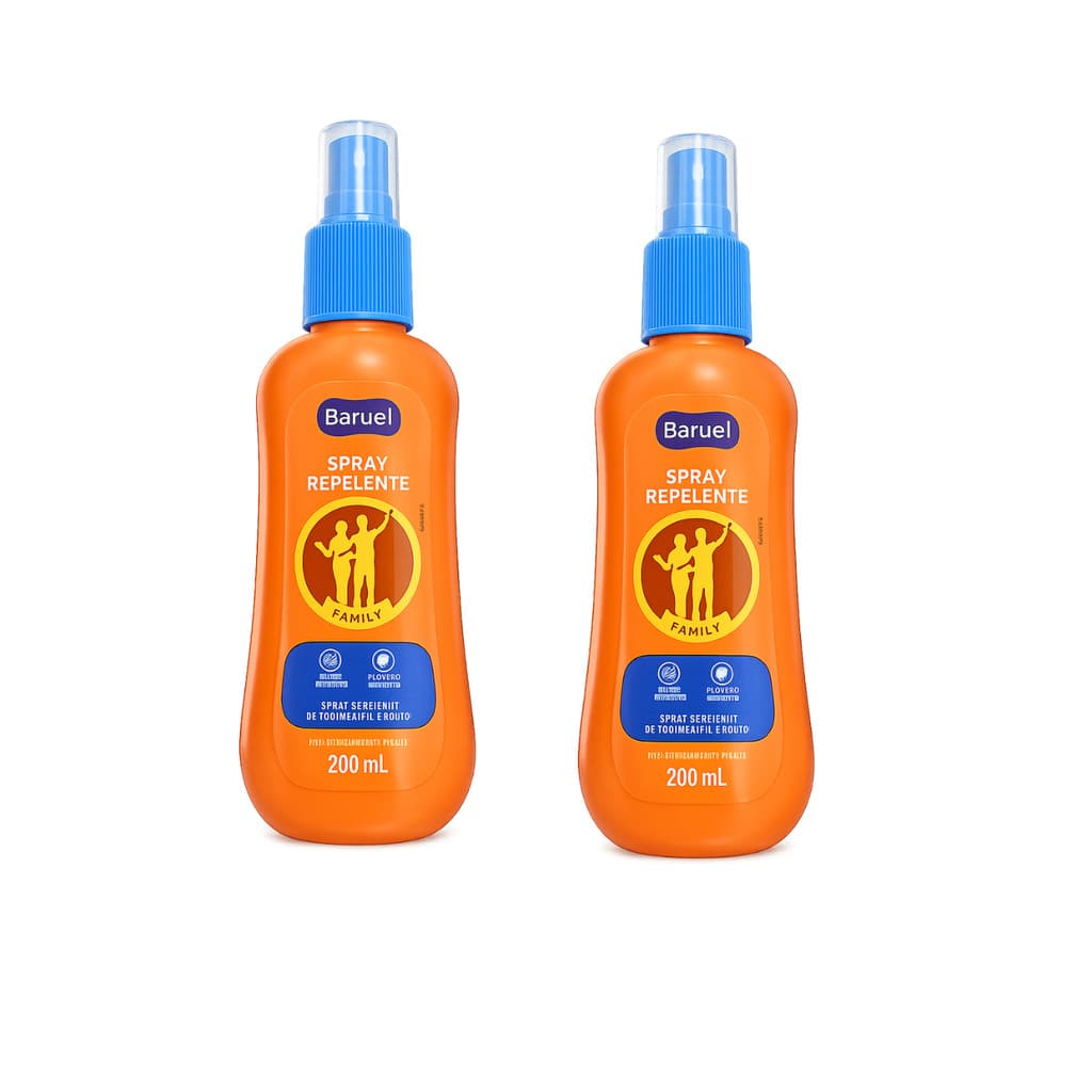 Kit Spray Repelente Baruel Family 200mL
