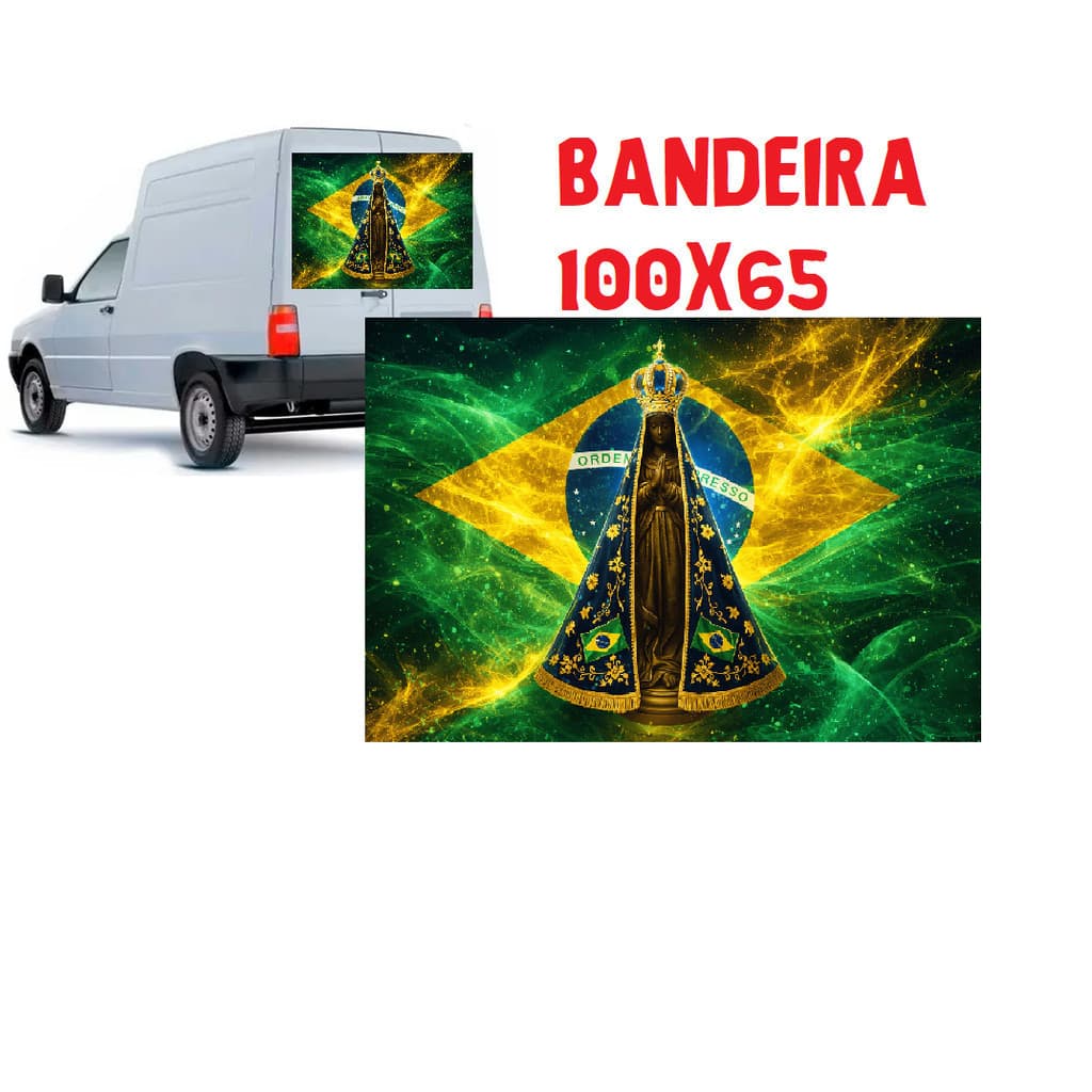 bandeira  90x65 cm com 4 Ilhós – lona Impermeável Alta Qualidade para Caminhão, Parede ou Área Externa