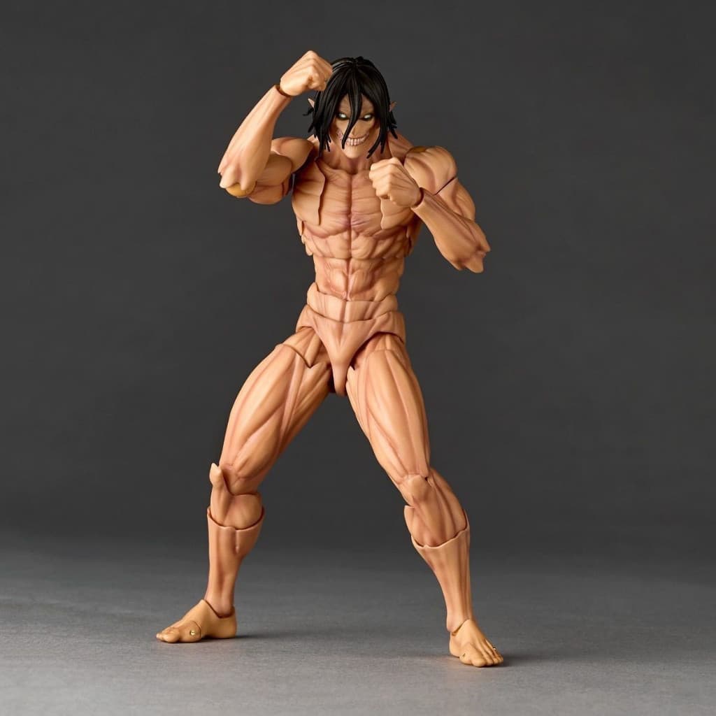 Figura de Anime Kaiyodo Eren Jaeger de 16cm, Attack on Titan, Modelo Colecionável em PVC DLSM WXMN