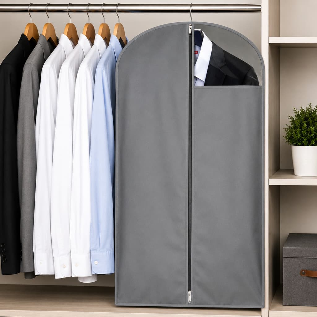 Capa Protetora Reforçada para Ternos, Vestidos - 60x90cm de Pura Proteção"