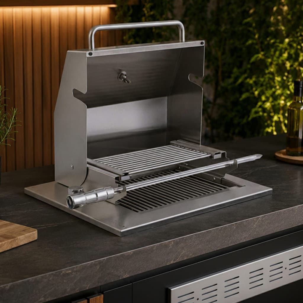 Churrasqueira Elétrica Grill de Embutir com Tampa Diamond Premium Titan