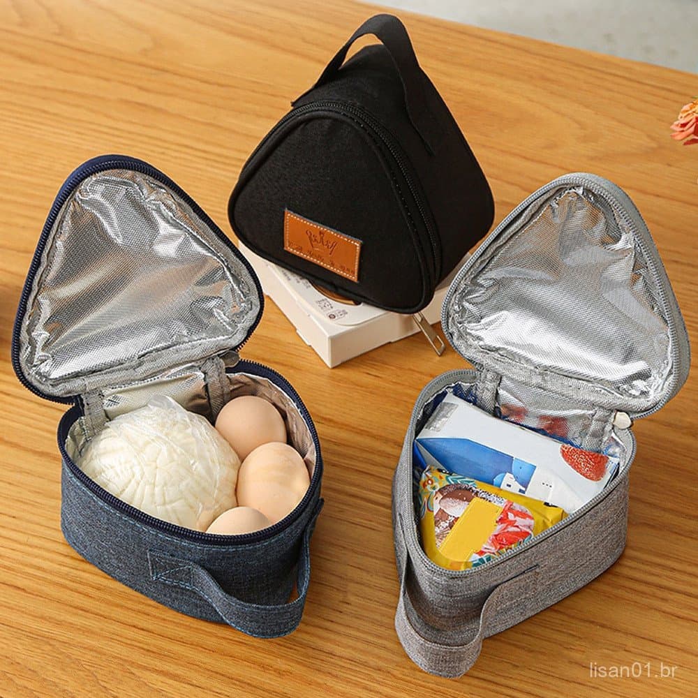 Sacos Triangulares Japoneses De Arroz/Saco De Isolamento De Folha De Alumínio Bento Exterior/Embalagem De Almoço Portáti