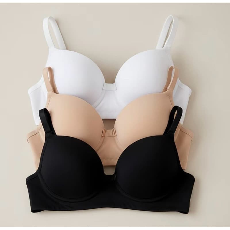 Kit Sutiãs Solteirinho Lisos Reforçados Alça Ajustável Confortável Tecido Macio | Sutia | FEMINO