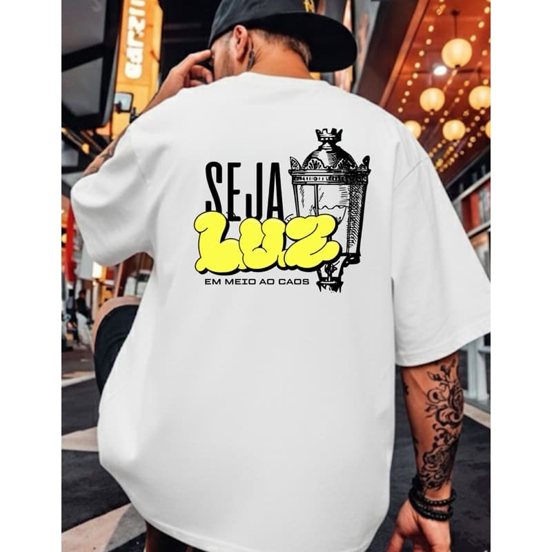 Camiseta Streetwear Masculina – Algodão Premium, Estilo Urbano
