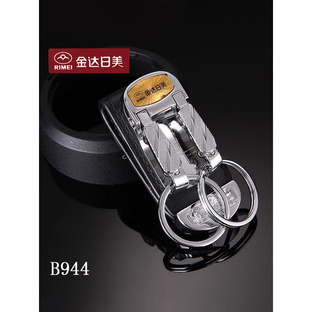 Jinda japonês americano B944 usar cinto duplo anel chaveiro calças fivela de bloqueio de cinto reforçado masculino usar