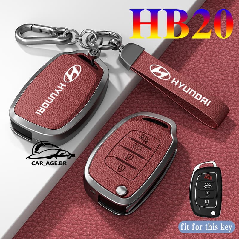 Capa para chave do Hyundai HB20 Creta com controle remoto EM28