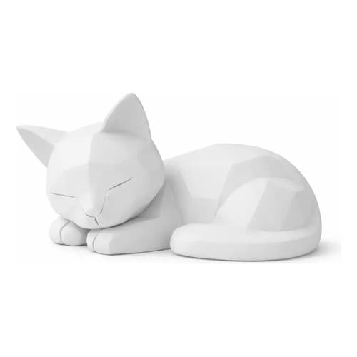 Estátua Gato Decorativo Enfeite Mesa Minimalista Decoração