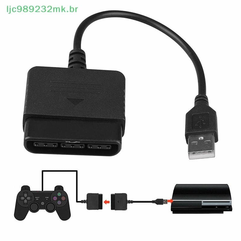 [MYBR] Para Adaptador De Controlador PS2 PS3 PlayStation 2 Cabo USB PC PlayStation3 [Bom]