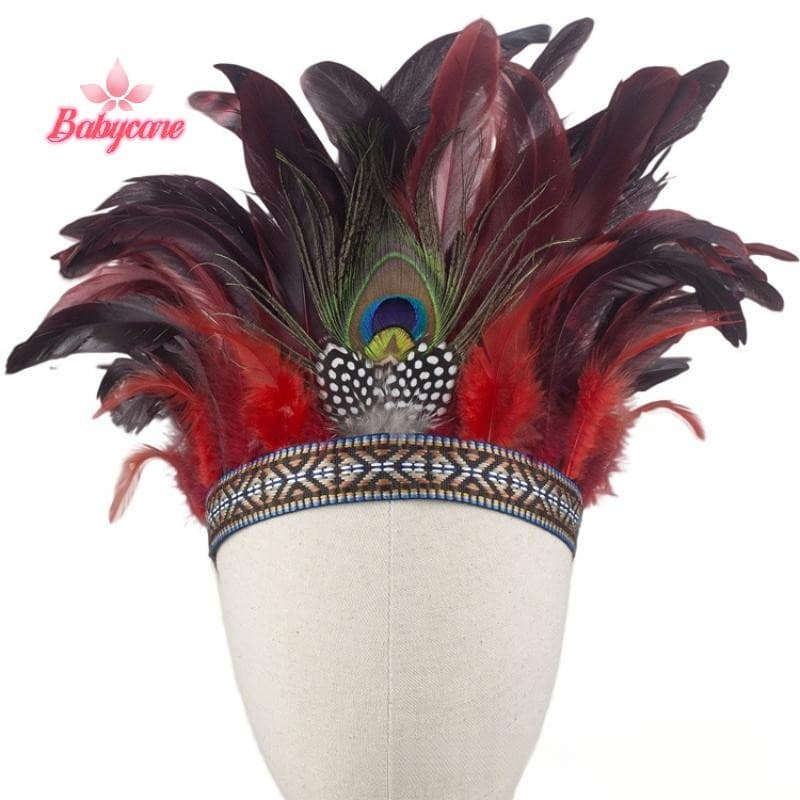 BYCE > Moda Coroa Com Alça Decorativa Cocar Indiana Faixa De Cabelo Halloween Cosplay Headwear Novo