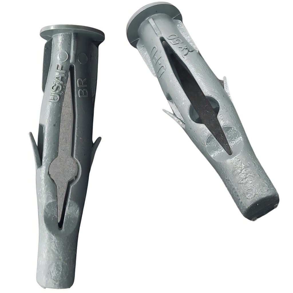 Bucha Ufu 8mm Com Aba Para Tijolo Bloco Parede Oca 1000un
