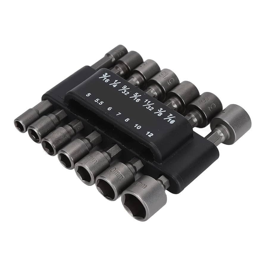 Jogo c 7 Brocas Canhao Broca De impacto Para Parafusafeiras 5mm a 12mm