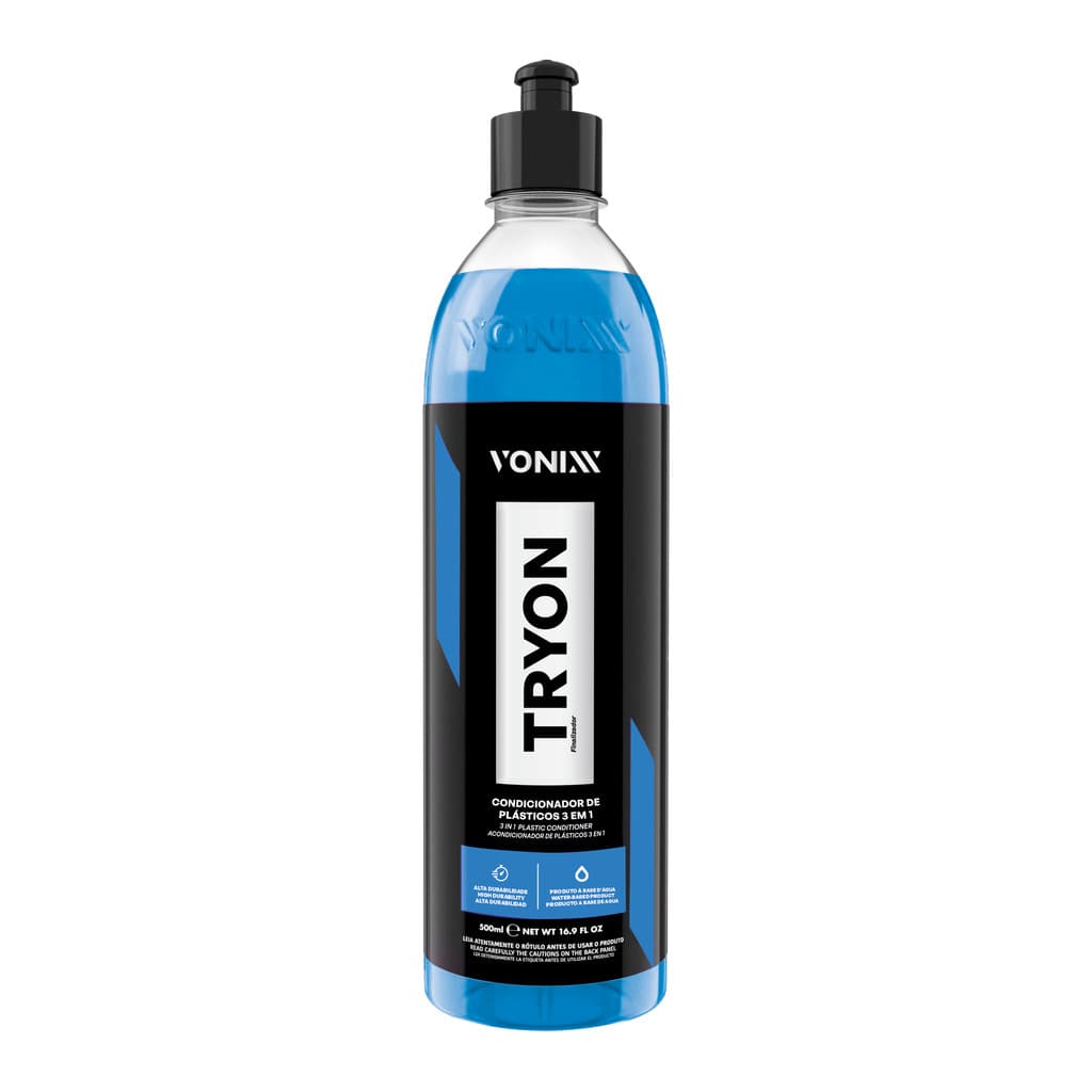 Tryon Restaurador de Plásticos 500ml Proteção SiO2 Toque Seco Hidrorrepelente