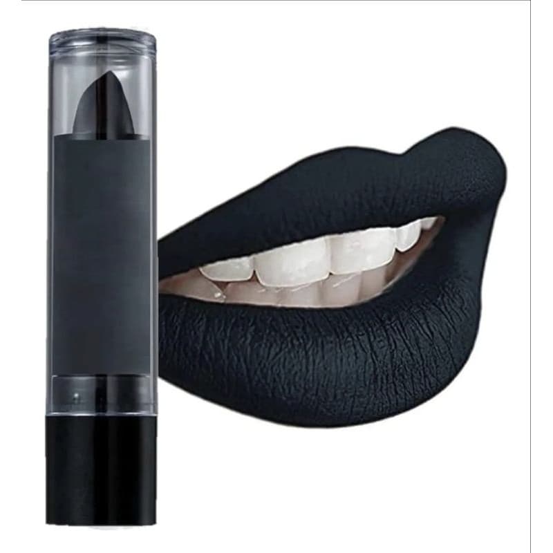 Batom Gótico, Preto, Branco,Roxo,Maquiagem Artística Halloween