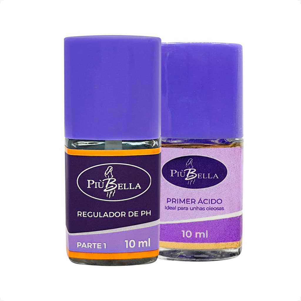 Kit Regulador de PH e Primer com Ácido Piubella 10ml
