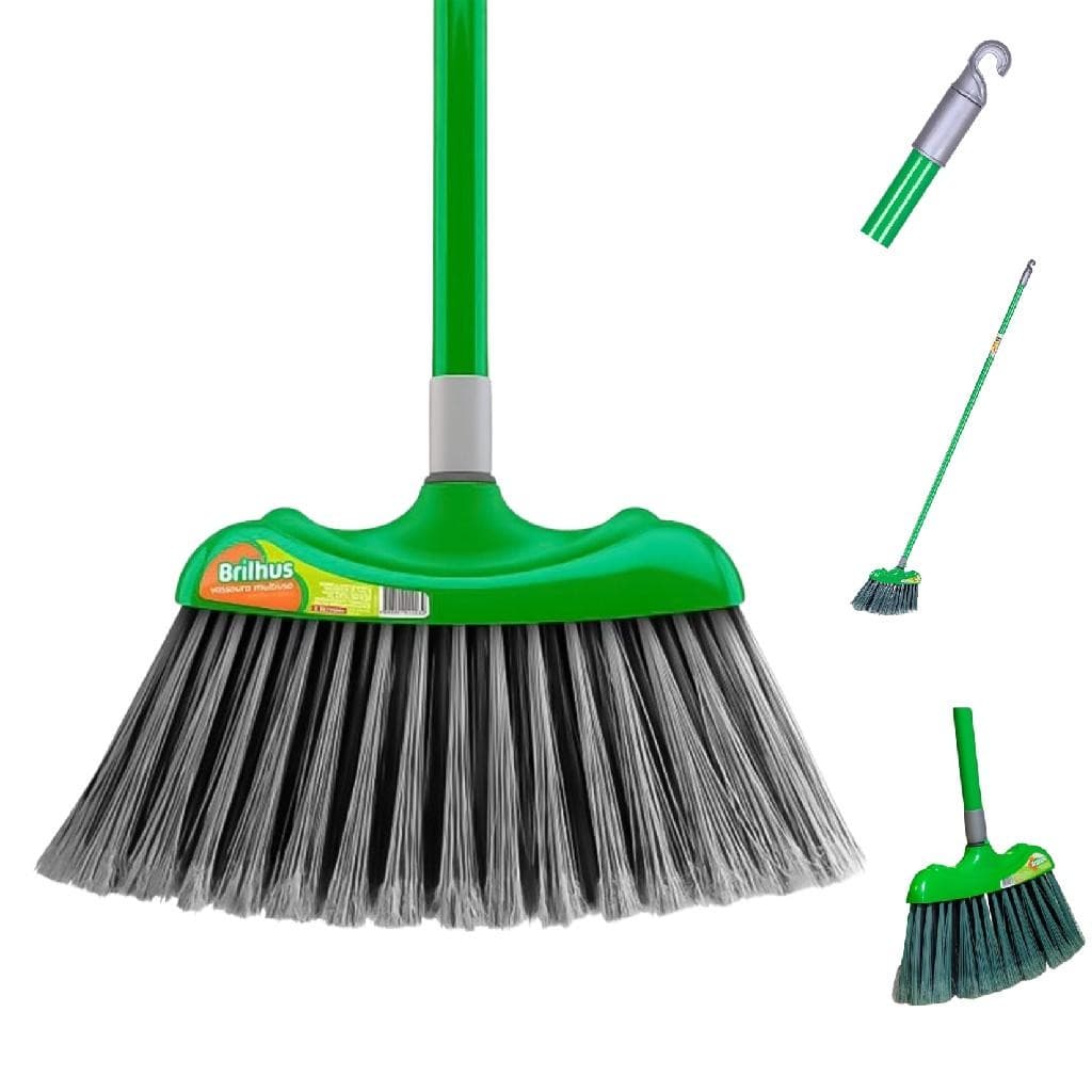 Vassoura Brilhus Com Cabo Limpeza Multiuso Bettanin Original
