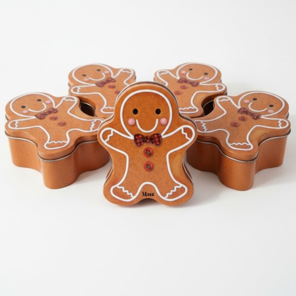 KIT 10 Lata de metal natal biscoito para lembrancinhas 14cm