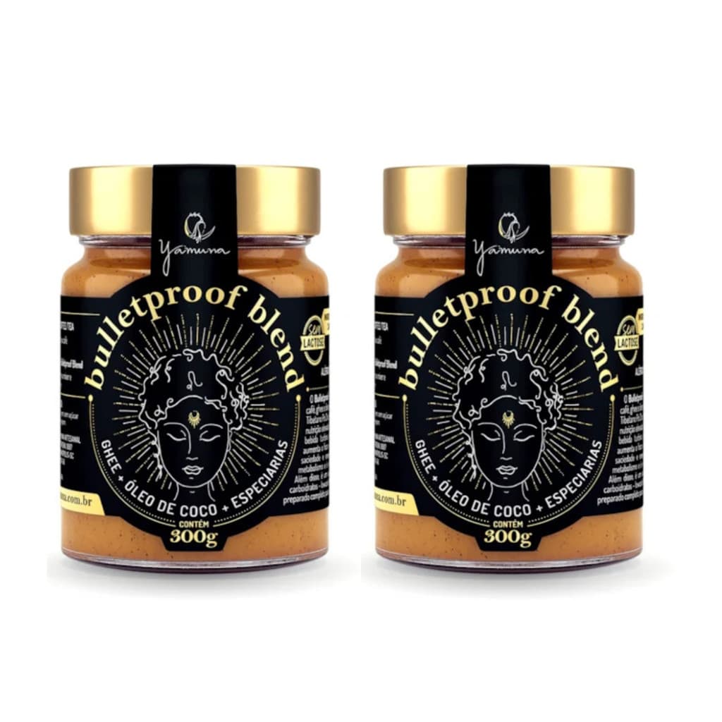 Kit 2 Bulletproof blend Yamuna 600g Pré-Treino Sem Glúten