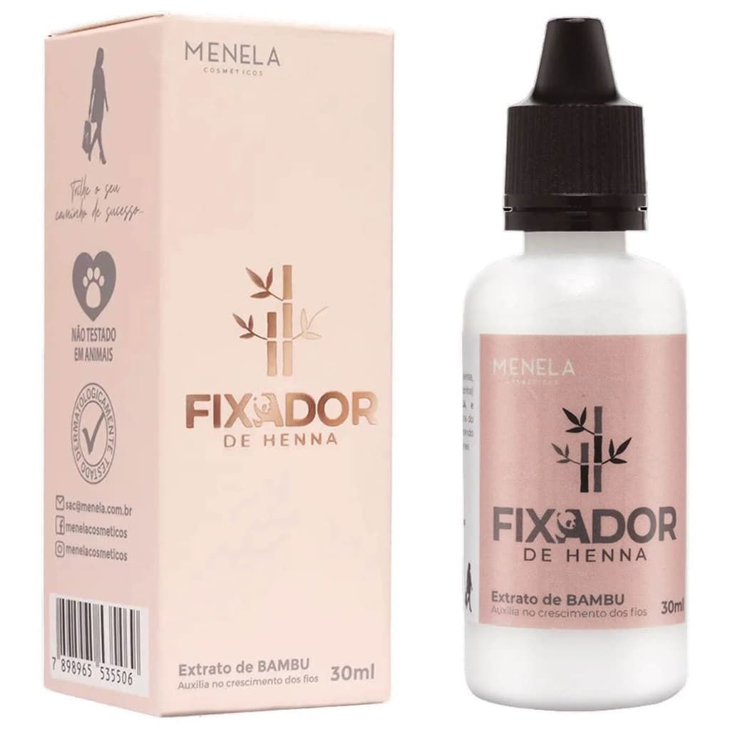 Menela - Fixador de Henna - Extrato de Bambu 30ml