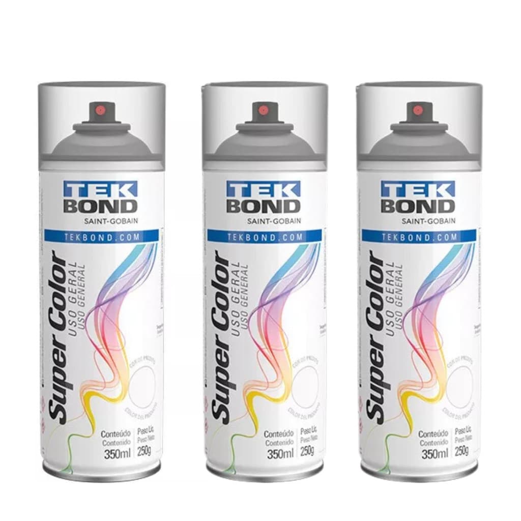 Kit 1 Verniz  Brilhante Incolor + 2 Verniz Fosco Incolor 350ML TEKBOND